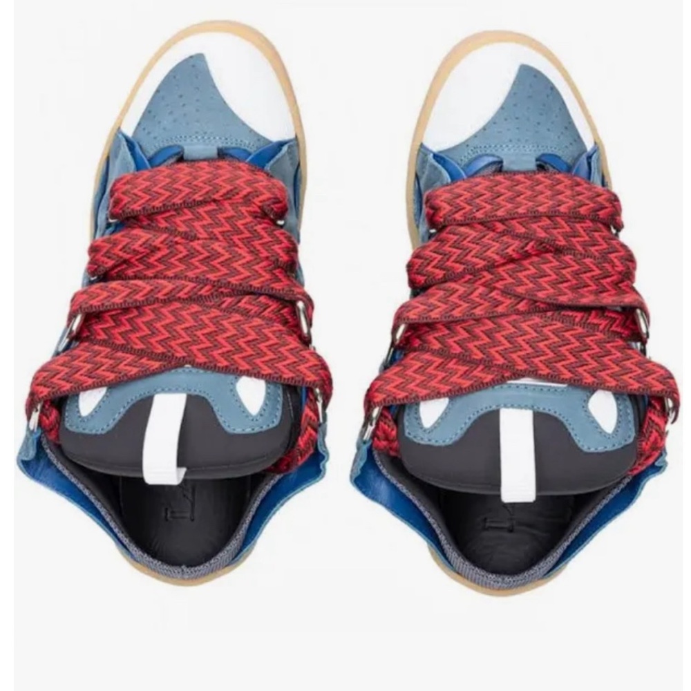 Lanvin Blue Curb Mules